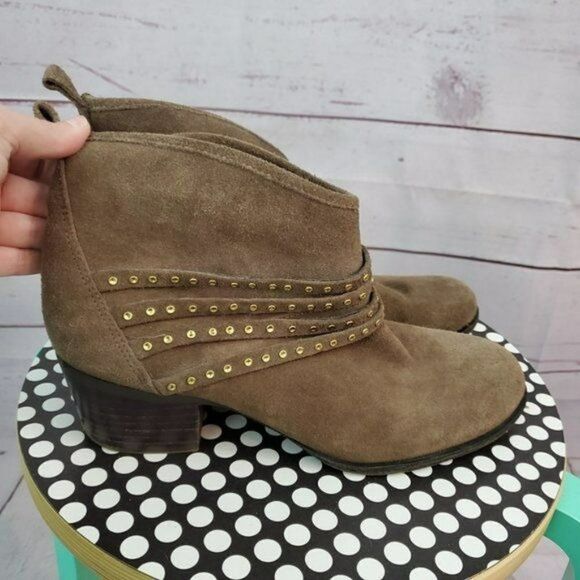 Jessica Simpson Shoes - Jessica Simpson Suede Leather Strappy Bootie Ankle Boots Size 8.5 Medium